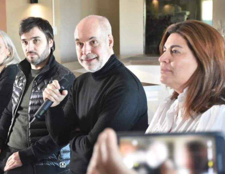 Larreta junto a Torres y Romero