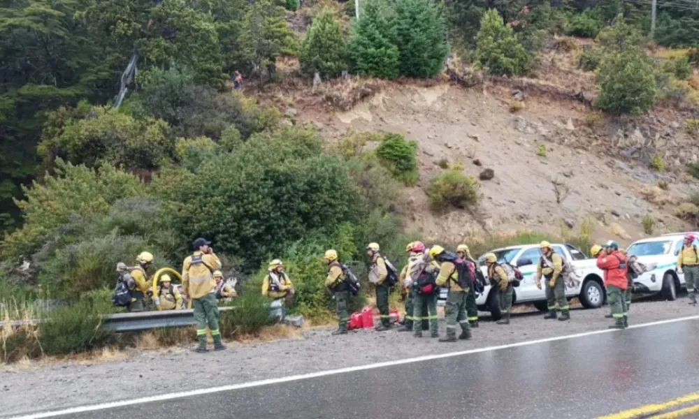 Brigadistas en Cerro Ventana