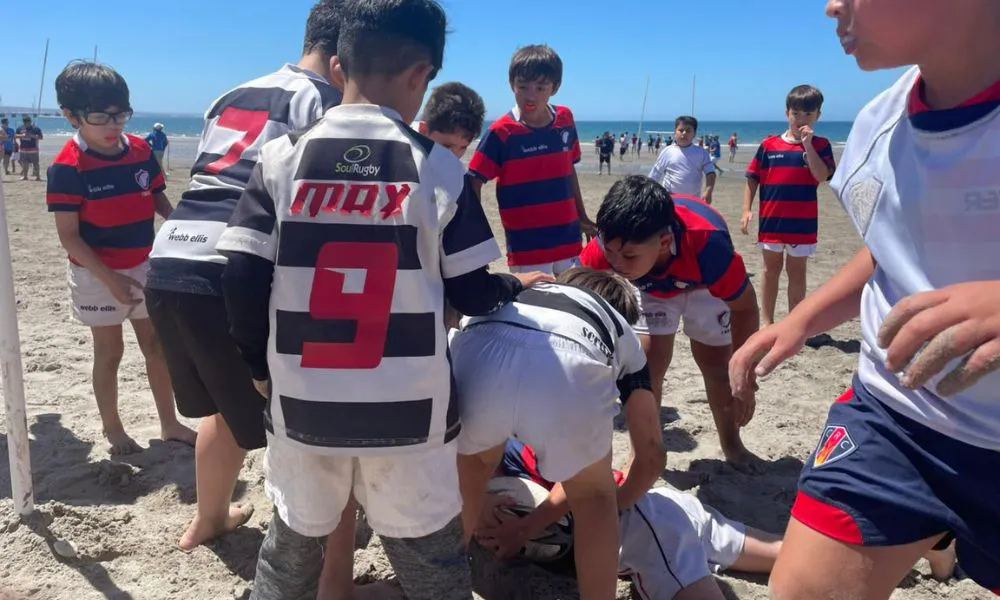 Rugby infantil en la costa madrynense