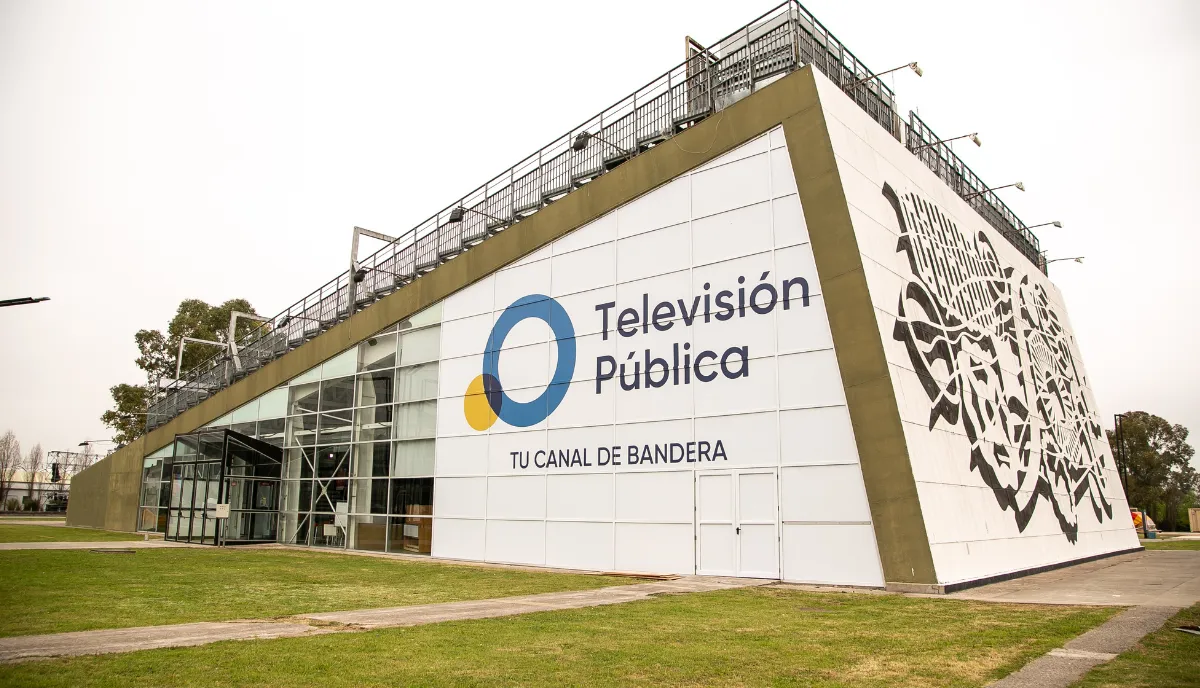 Stand de la TV Pública en Tecnópolis