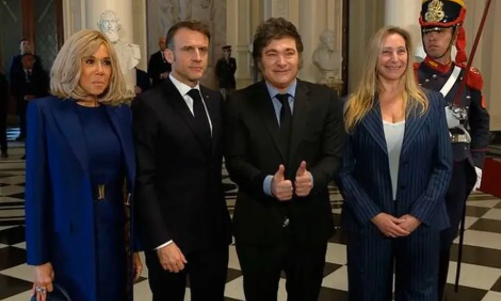 Emmanuel Macron visita la Argentina