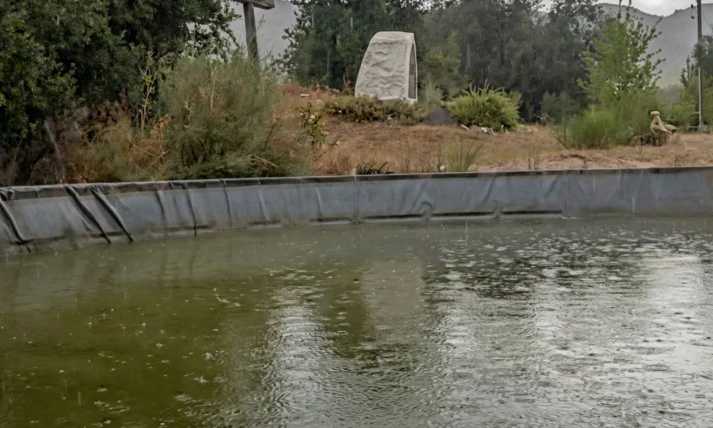 Algo de lluvia en la cordillera