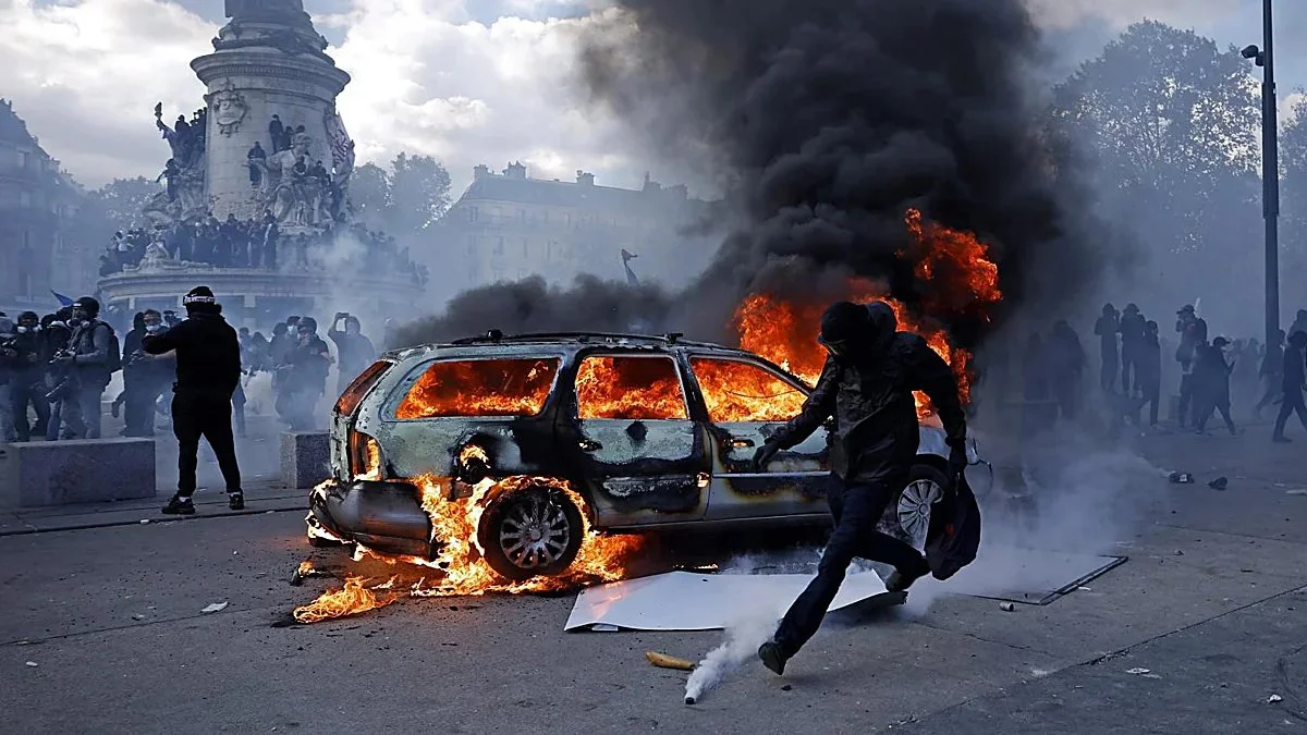 Disturbios en Francia. Foto EFE/El Correo