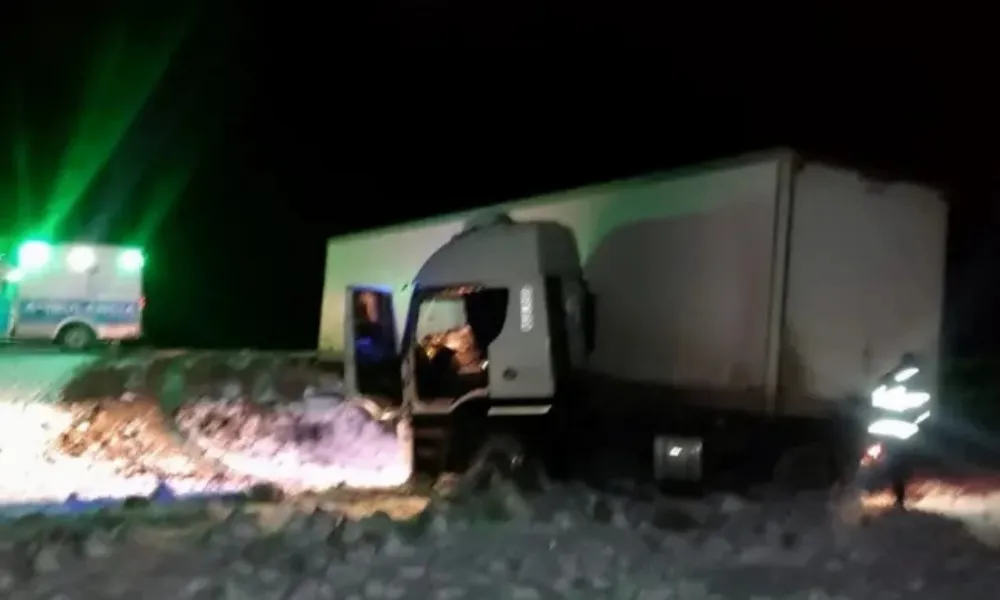 Camión despistado
