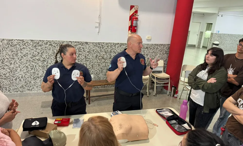 capacitación de Bomberos de Puerto Madryn