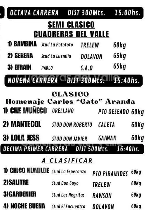 Este domingo 7 de septiembre Club Hípico Puerto Madryn. 3