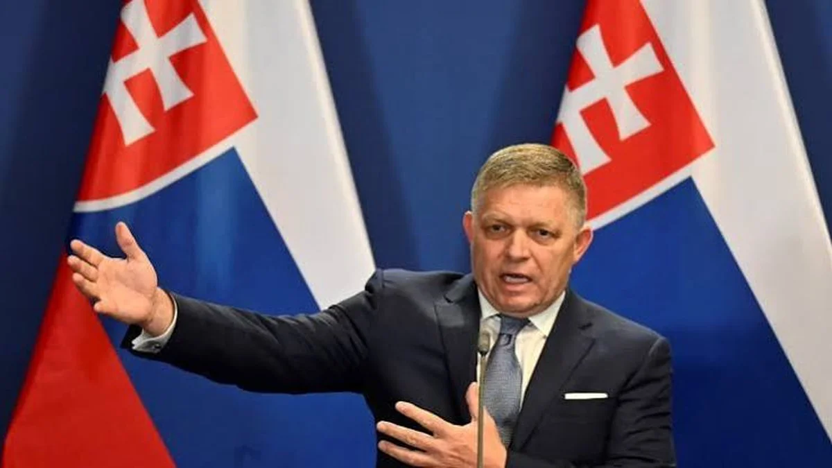 Robert Fico, primer ministro de Eslovaquia. Foto AP/TN