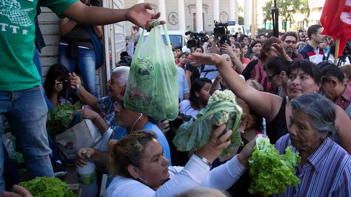 Entrega de verduras