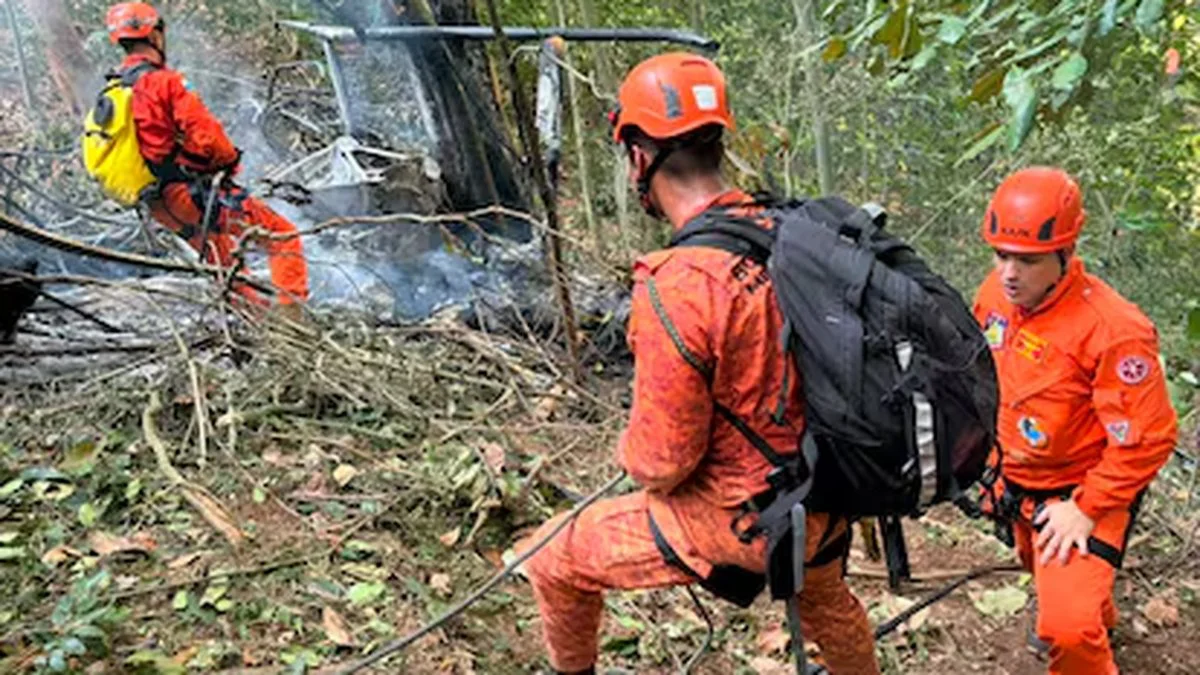 Se estrelló un helicóptero en Río de Janeiro
