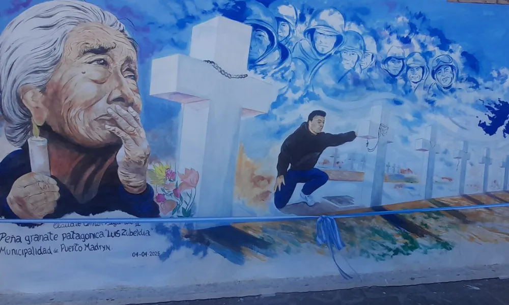 Mural “Recordar y agradecer a los custodios de nuestras Malvinas Argentinas”