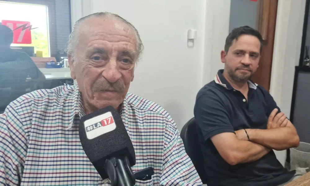 Eduardo Bagnato junto a su hijo en LA17