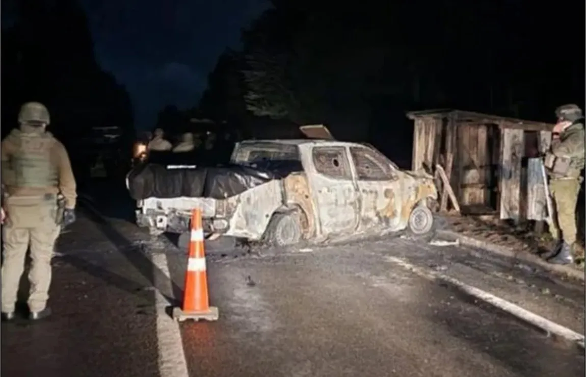 Carabineros acribillados en Chile