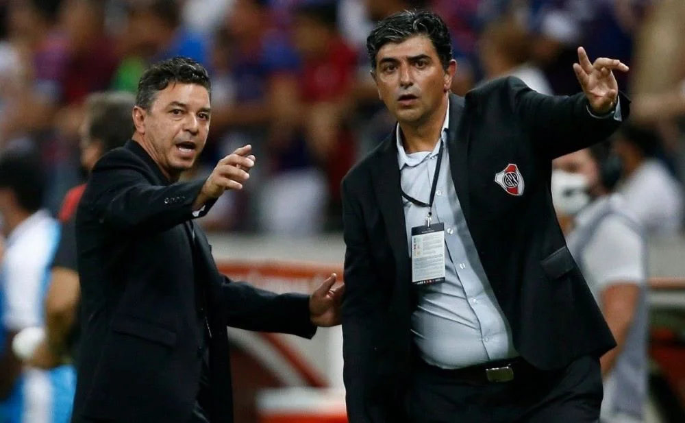 Marcelo Gallardo y Matías Biscay.