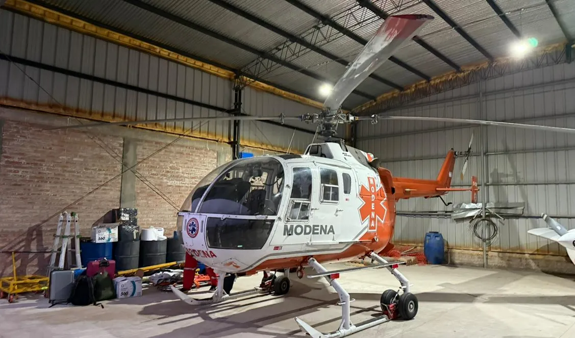 helicoptero sanitario choele