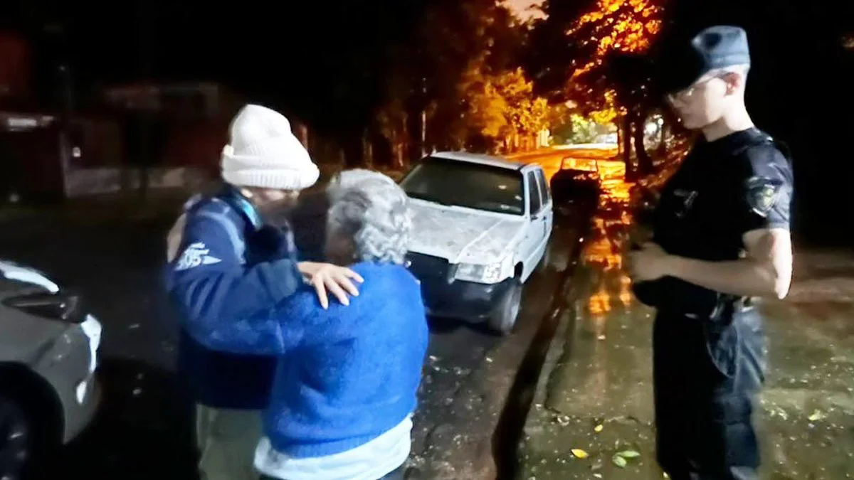 Un hombre se desorientó y la Policía lo reencontró con su pareja