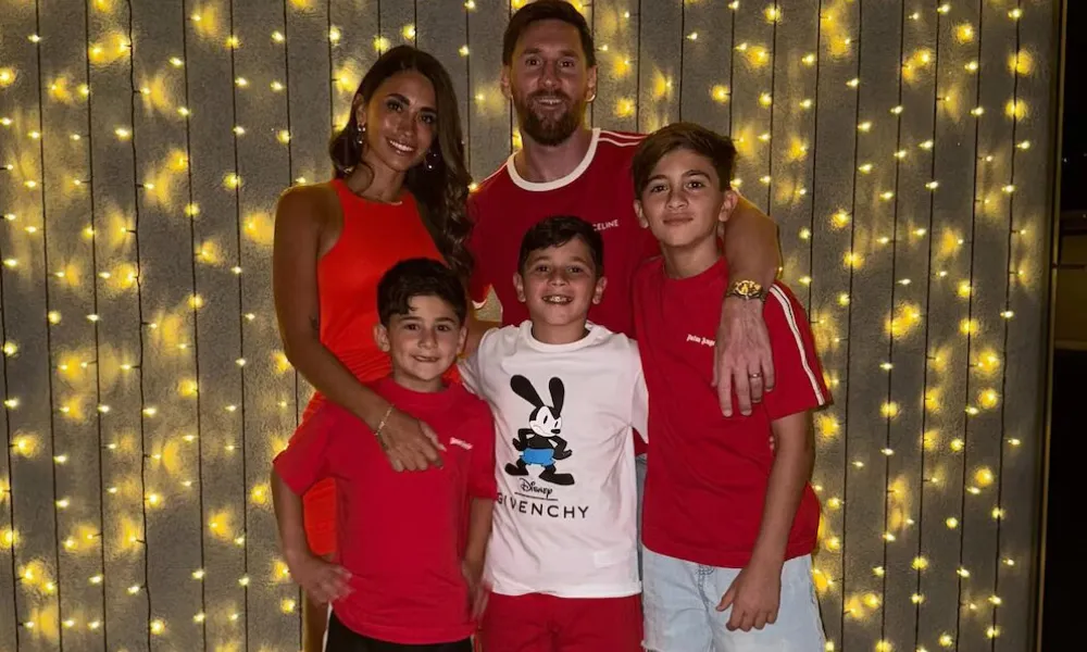 Lionel Messi y su familia