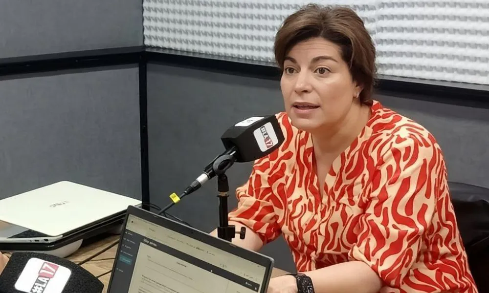 Ana Clara Romero en los estudios de LA17