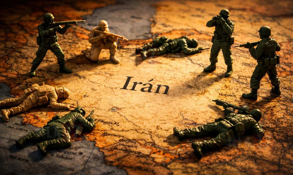 Tropas en Irán. Imagen creada con IA generativa por #LA17
