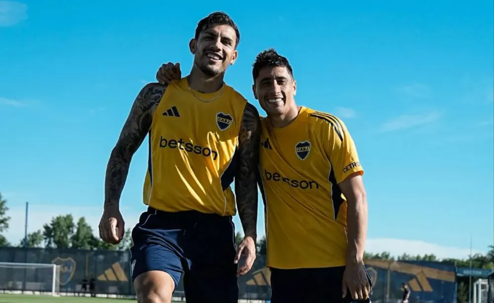 Leandro Paredes protagonizó un momento distendido junto a Miguel Merentiel