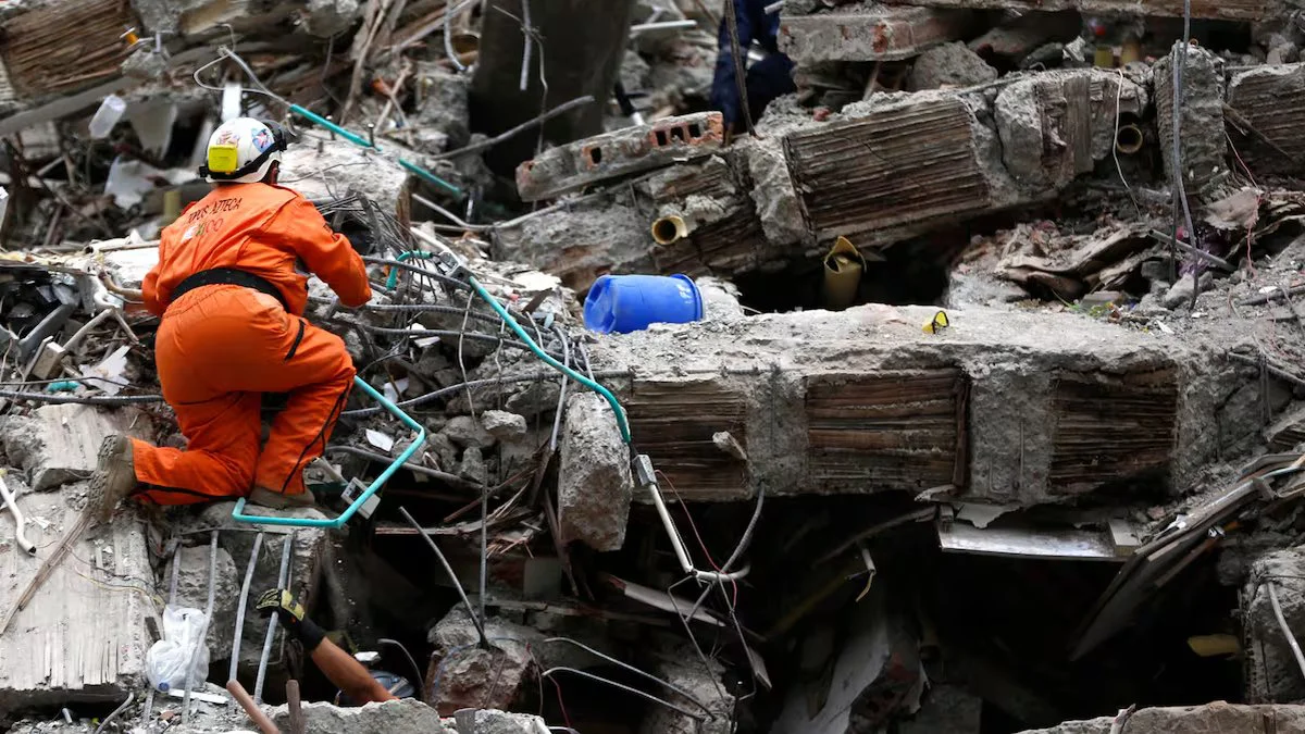 Terremoto en Colombia. Foto EFE/Canal 26