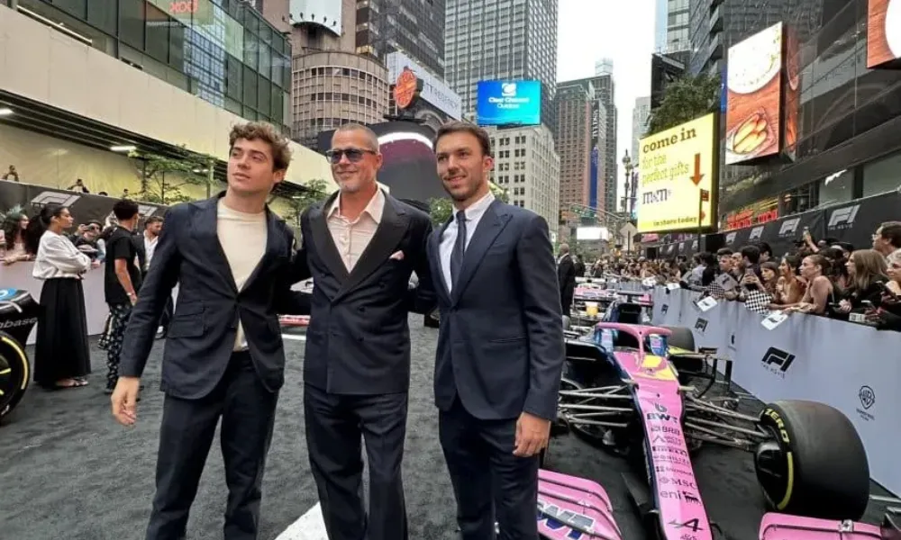 Brad Pitt y Colapinto en Nueva York