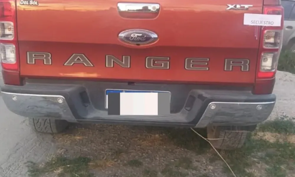 camioneta secuestrada