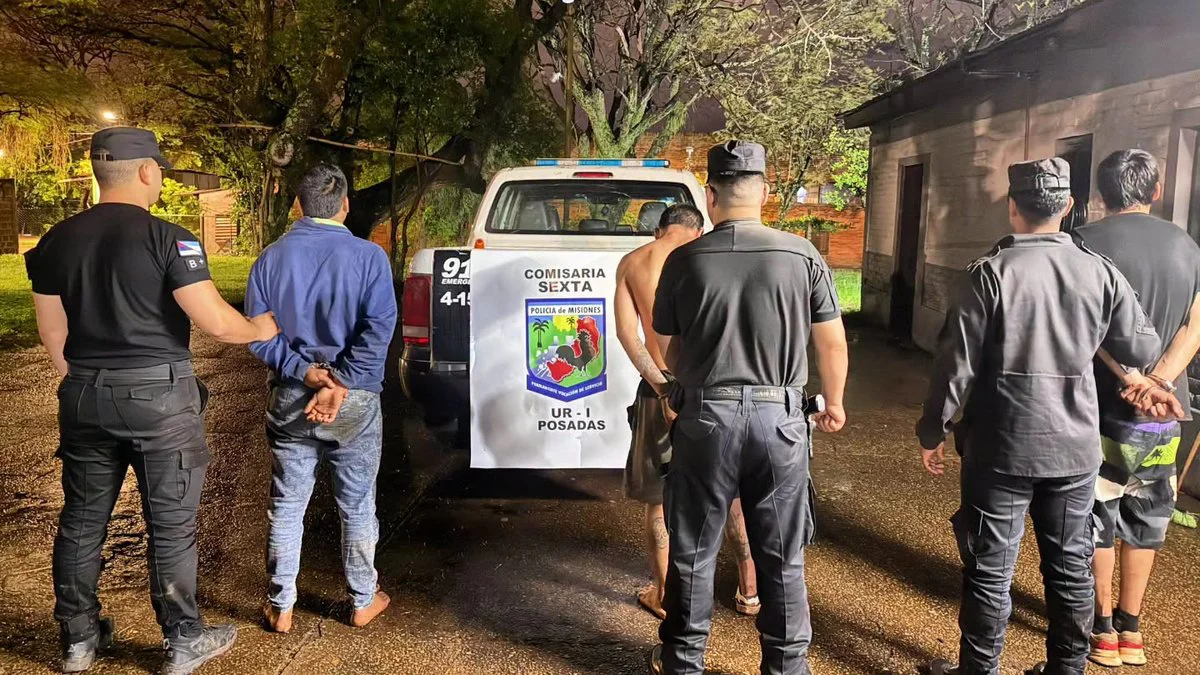 Hombres detenidos por intento de robo en Posadas
