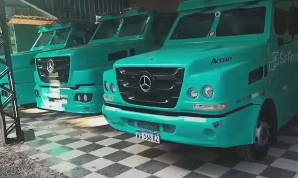 Camiones de caudales Sur Finanzas