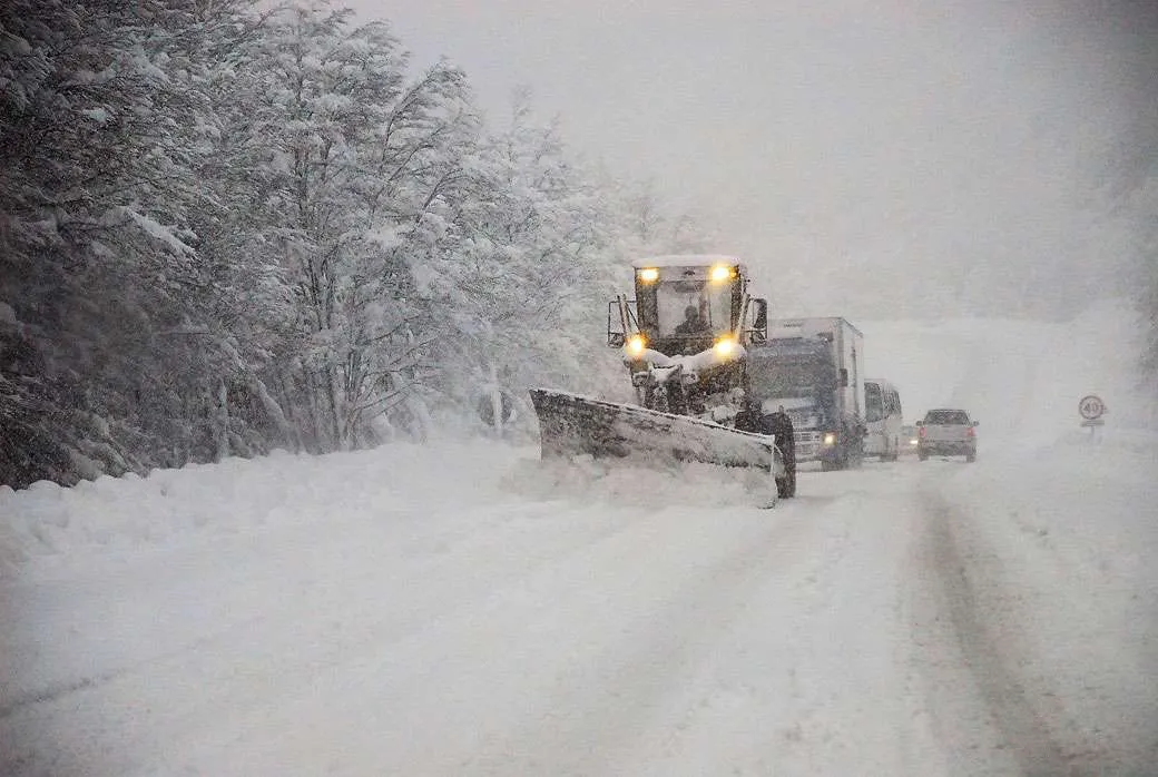 Operativo invernal en Chubut