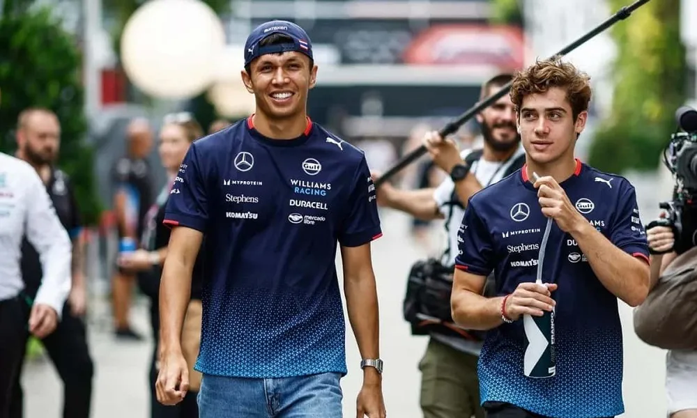 Alex Albon y Franco Colapinto