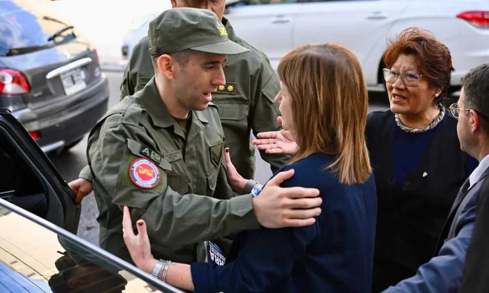 Nahuel Gallo con Patricia Bullrich