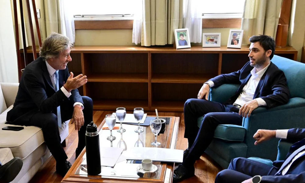 Ignacio Torres y el ministro de Justicia de la Nación, Juan Bautista Mahiques