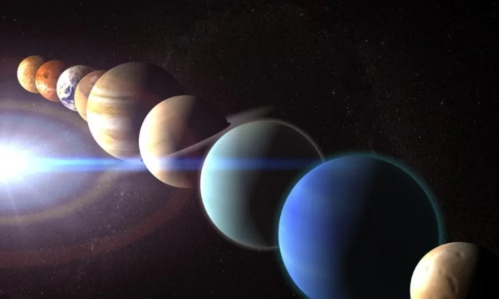 El fenómeno, sin embargo, no implica una alineación perfecta en línea recta.