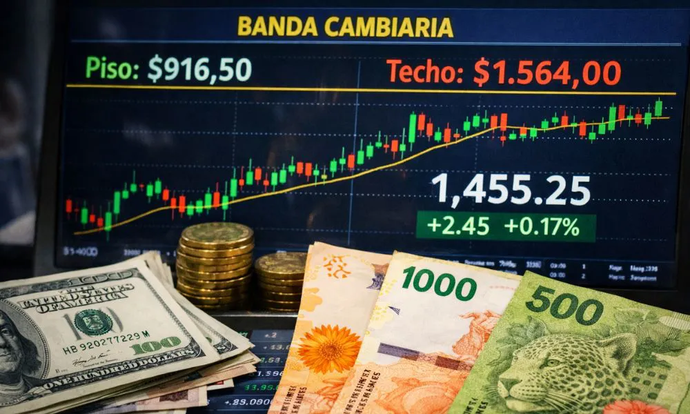 Bandas cambiarias. Imagen creada con IA generativa por #LA17