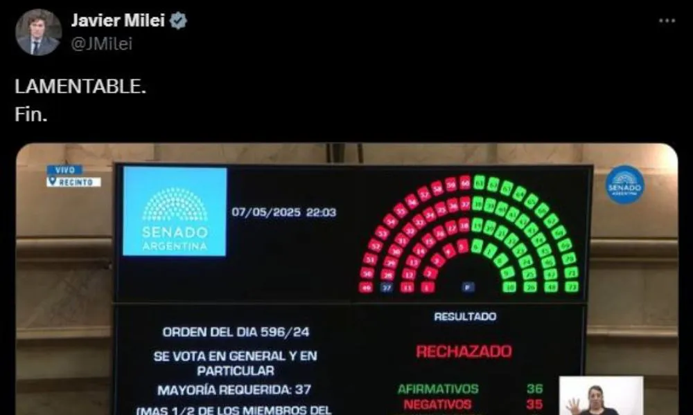 Twit del presidente sobre ficha limpia