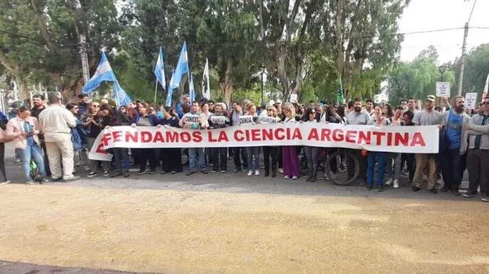 Movilización de trabajadores del Conicet