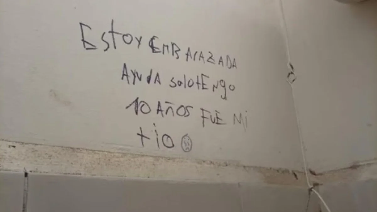 Pedido de auxilio en el baño (Clarín)