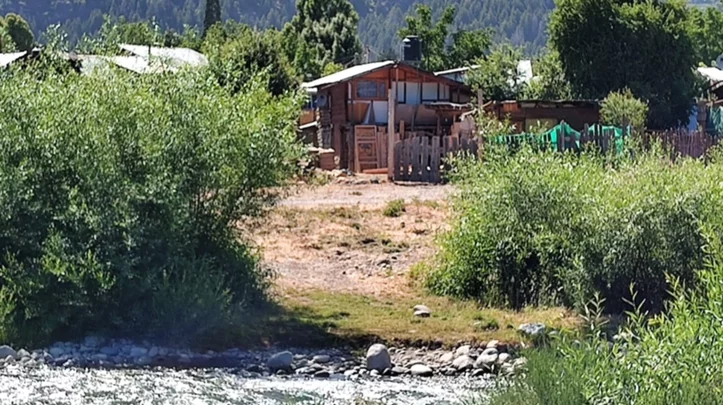 Lugar en donde fue hallado el cuerpo en El Bolsón