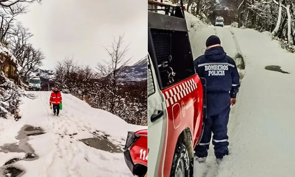 rescate en la nieve en el Chalten