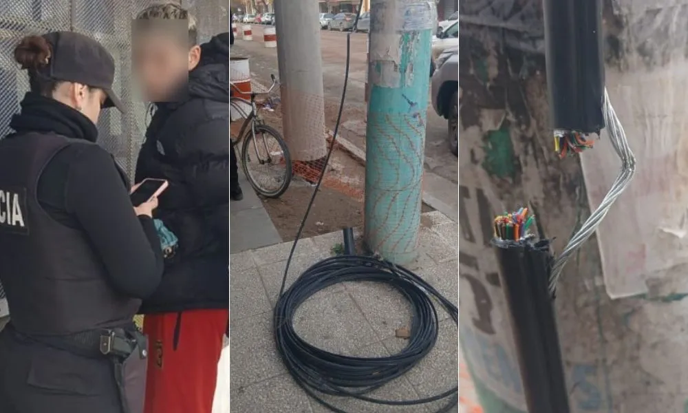 Intentó robar cables en Trelew