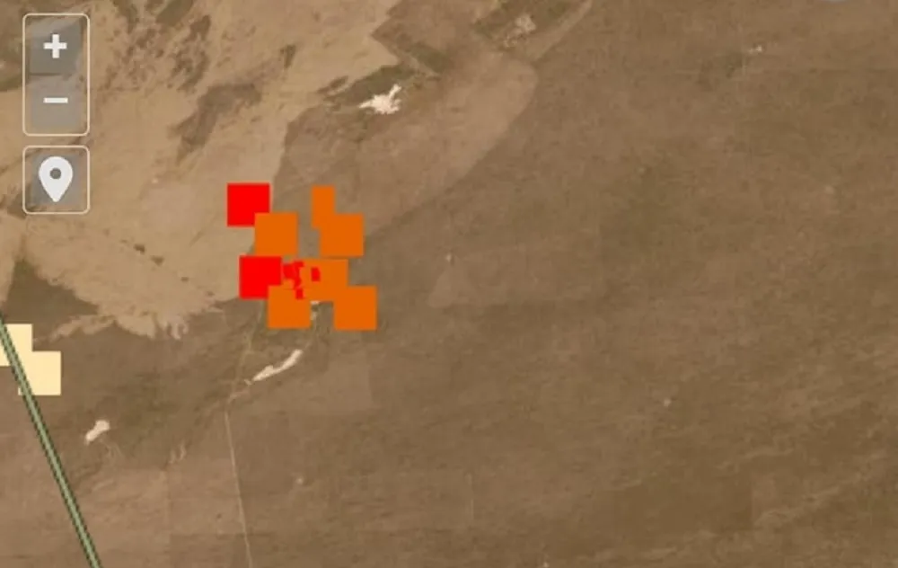 incendios al norte de Puerto Madryn