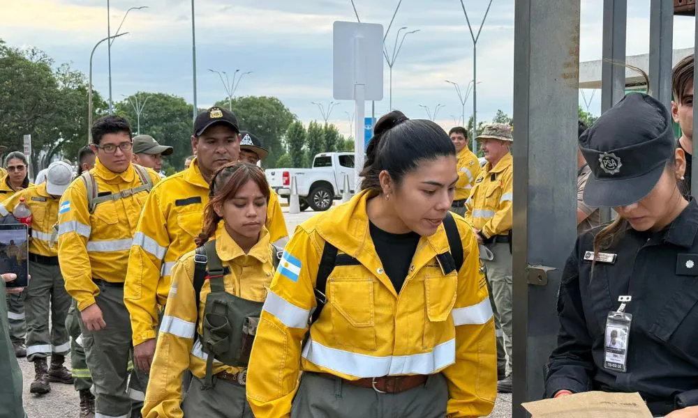 Vuelo de la Fuerza Aérea con brigadistas 3