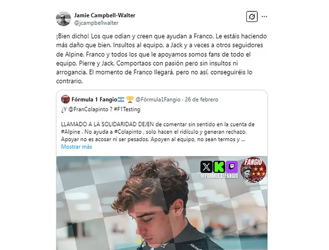 colapinto comentarios