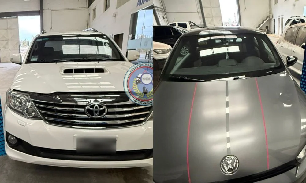Autos secuestrados en Trelew