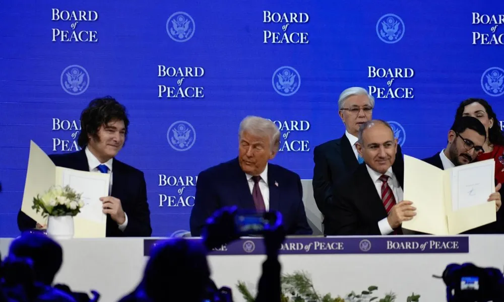 Milei firmó en Davos la creación del Consejo de la Paz