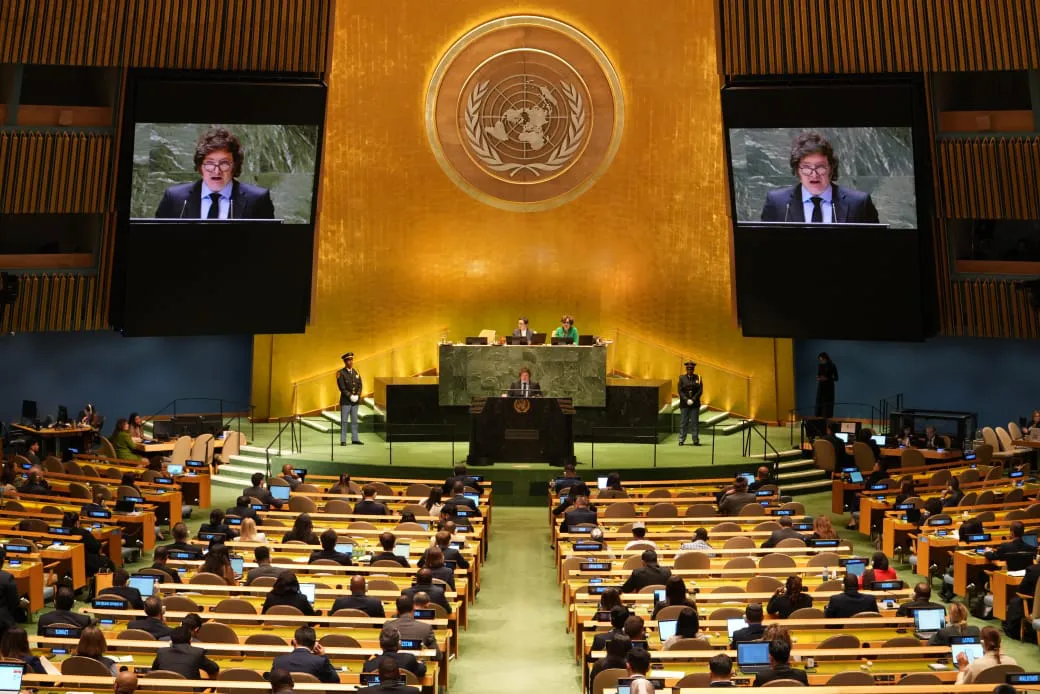 Javier Milei en la Asamblea de Naciones Unidas