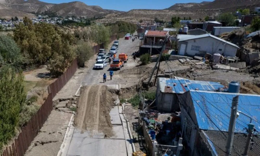 Desplazamiento Sismográfica Comodoro Rivadavia foto Radio de Camioneros