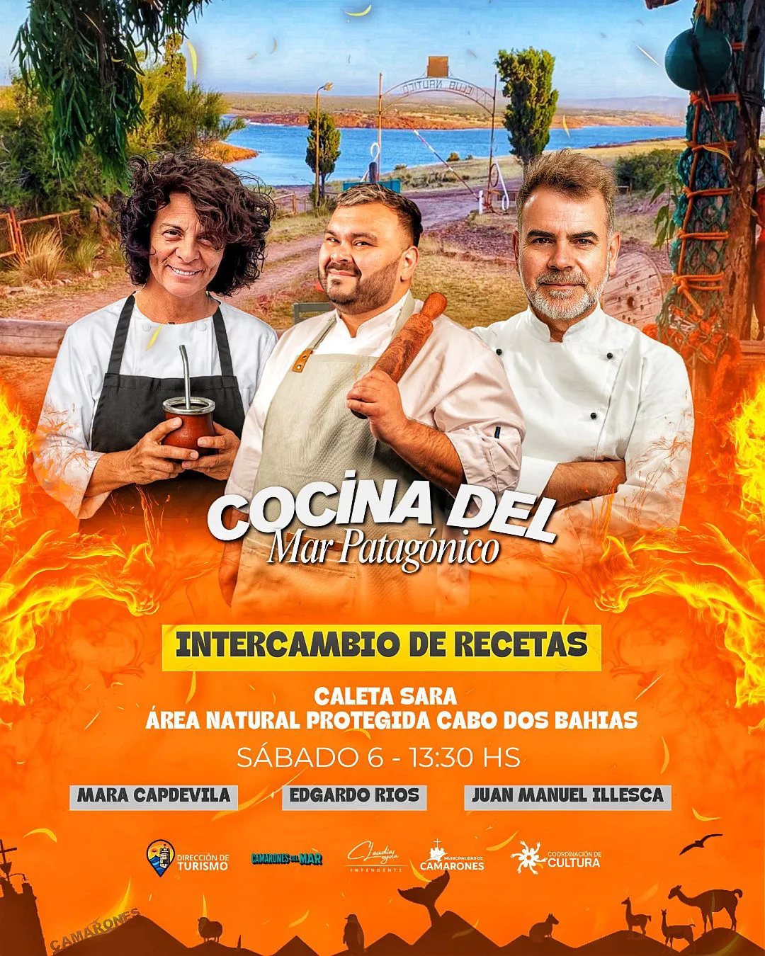 Edgardo Ríos en Camarones