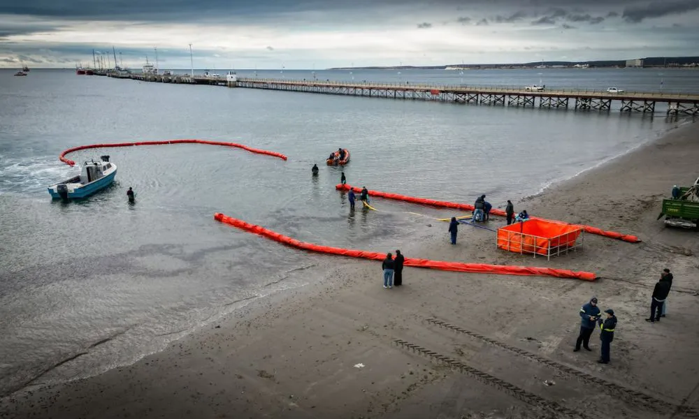 Simulacro ambiental en Puerto Madryn