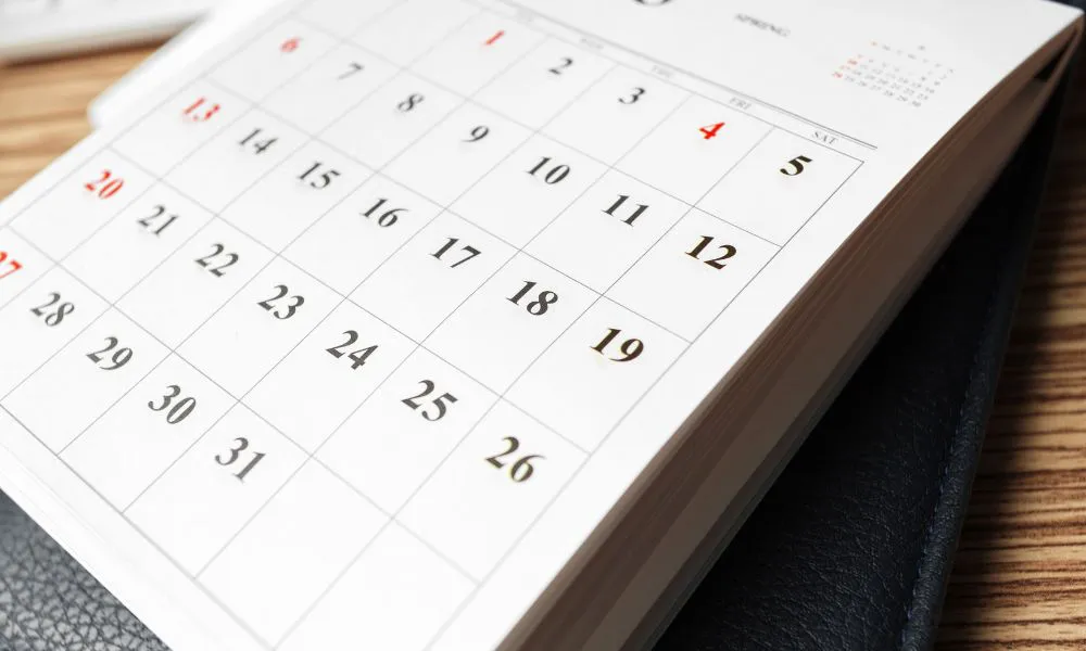 Calendario. Imagen ilustrativa Freepik